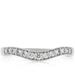 Diamond Contour Wedding Band 14K Best
