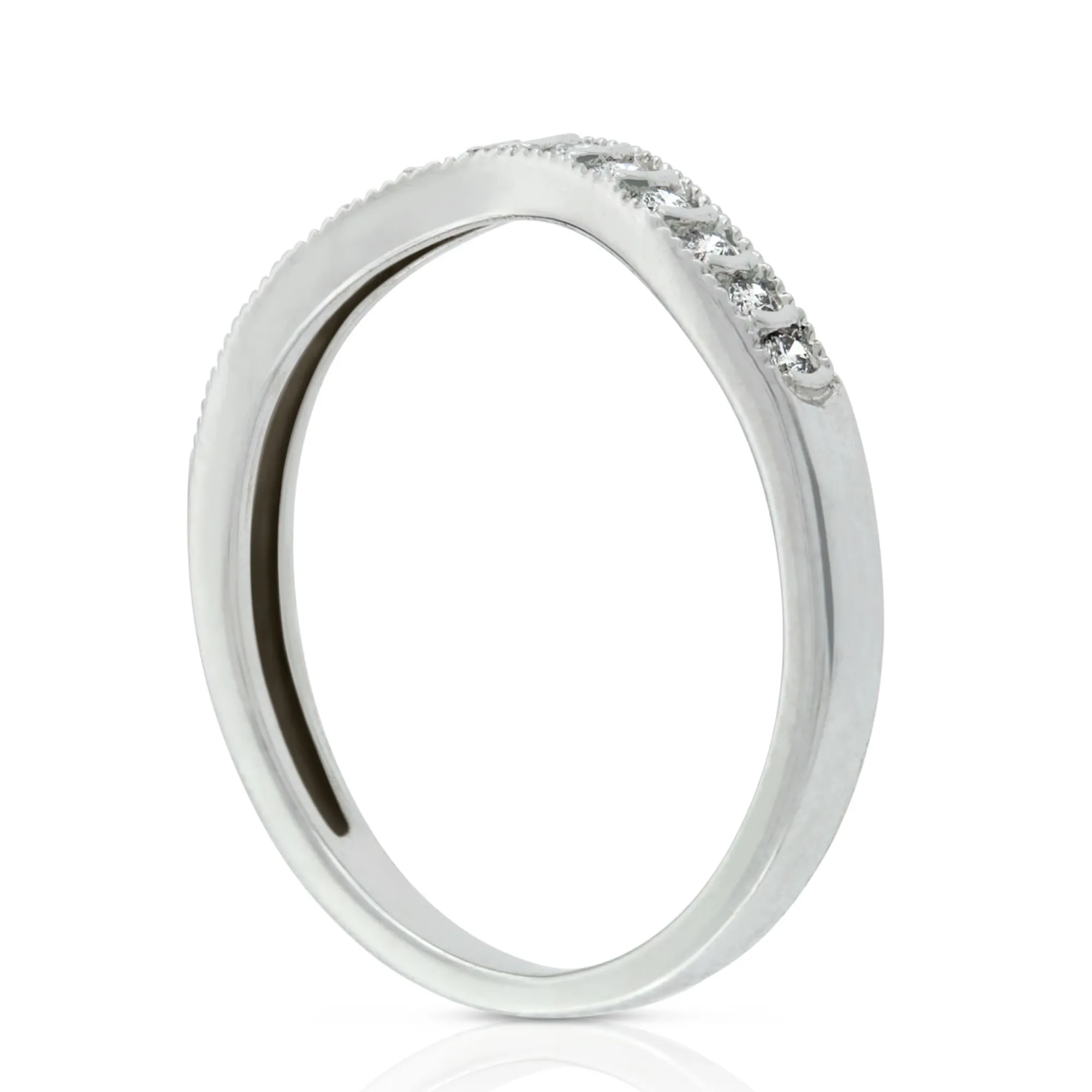 Diamond Contour Wedding Band 14K Best