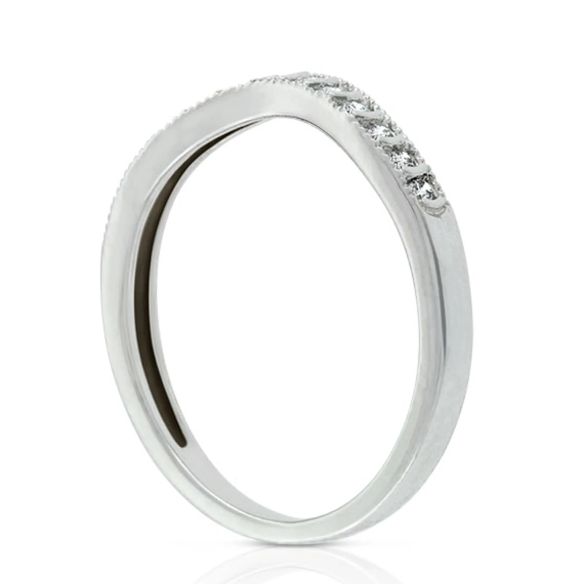 Diamond Contour Wedding Band 14K Best