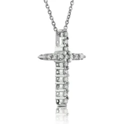 Diamond Cross Pendant 14K Clearance