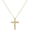 Diamond Cross Pendant, 14K Yellow Gold Sale