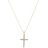 Diamond Cross Pendant, 14K Yellow Gold Discount