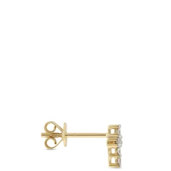 Diamond Cross Studs, 14K Yellow Gold Discount