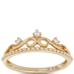 Diamond Crown Ring 14K Online