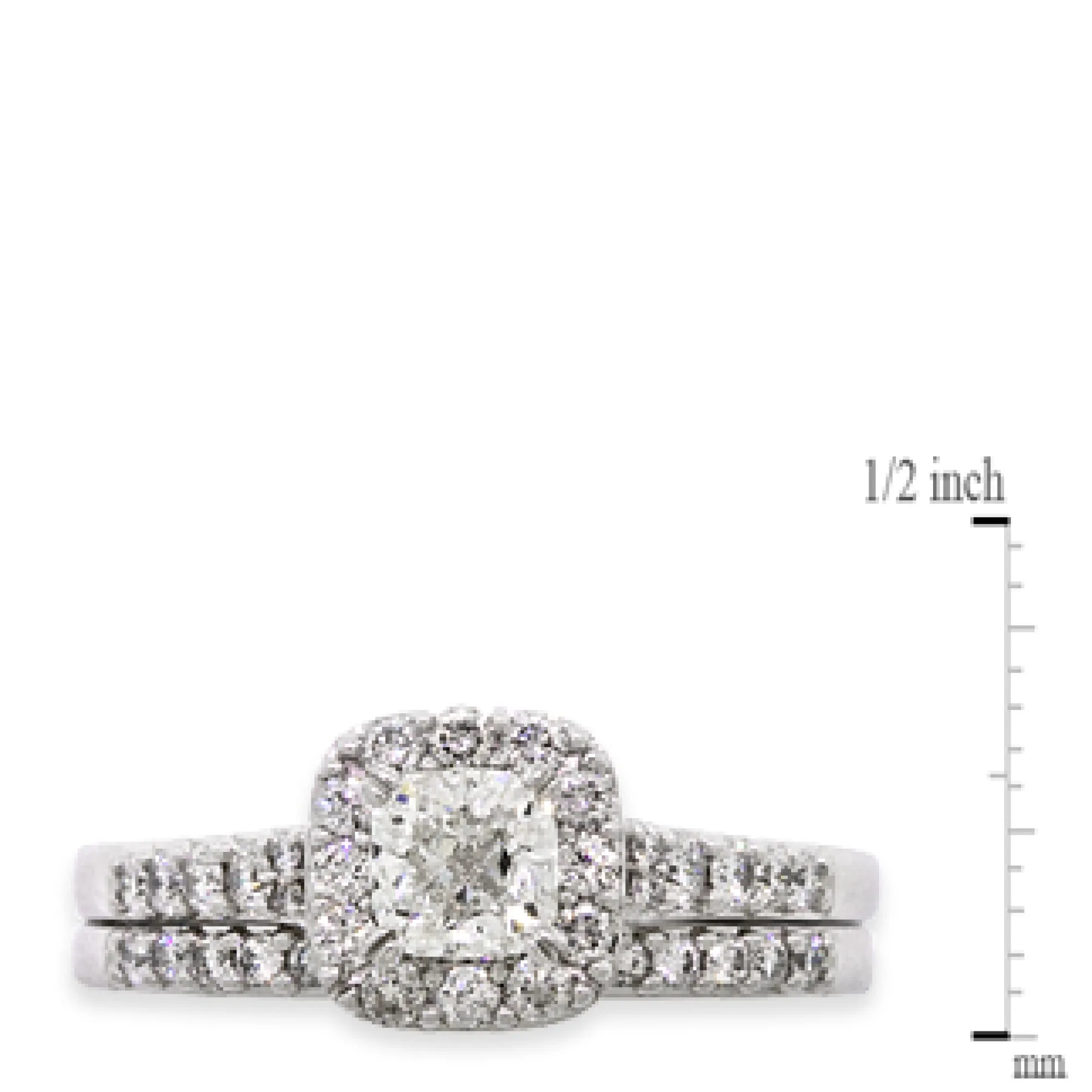 Diamond Halo Bridal Set 14K Hot