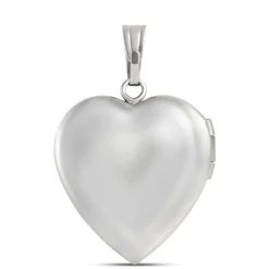 Diamond Heart Locket in Sterling Silver Clearance
