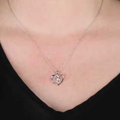 Diamond Heart Pendant 14K Sale