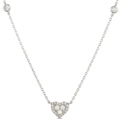 Diamond Heart Pendant Necklace, 14k White Gold Online