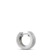 Diamond Hoops, Sterling Silver New