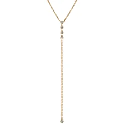 Diamond Lariat Necklace, 14K Yellow Gold Best