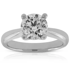 Diamond Solitaire Ring 14K, 2 ct. Online