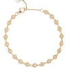 Diamond Station Bracelet, 14K Yellow Gold Sale