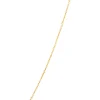 Emerald Cut Aquamarine Necklace, 14K Yellow Gold New