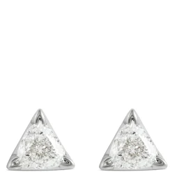 Fancy Shape Trillion Diamond Stud, ⅓ Carat, 14K White Gold Online