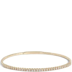 Flexy Diamond Bangle Bracelet, 14K Yellow Gold Discount