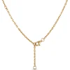 Flower Shaped Bezel Set Diamond Necklace, 14K Yellow Gold Discount