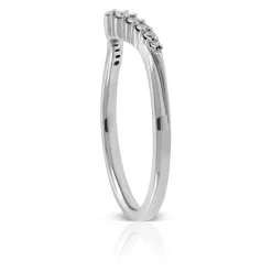 Graduated Diamond Contour Band 14K Online
