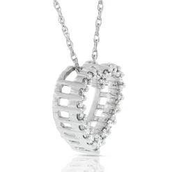 Graduated Diamond Heart Pendant 14K, 1/5 ctw. Hot