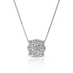 Halo Diamond Pendant 14K, 3/4 ctw. Outlet