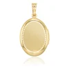 Hand Engraved Oval Locket, 14K Yellow Gold Outlet