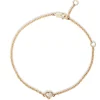 Heart Cut Diamond Bracelet, 14K Yellow Gold New