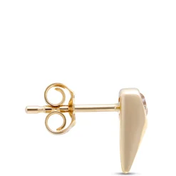 Heart Shaped Diamond Earrings in Tear Drop Setting, ⅓ Total Carat Weight, 14K Yellow Gold Outlet