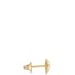 Heart Shaped Stud Earrings, 14K Yellow Gold Discount