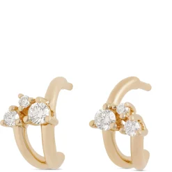 Ikuma Canadian Cluster Diamond Earrings, 14K Yellow Gold Hot