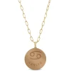 Ikuma Canadian Diamond Cancer Zodiac Necklace, 14K Yellow Gold