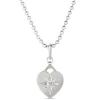 Ikuma Canadian Diamond Heart Shaped Pendant Necklace, Sterling Silver Discount