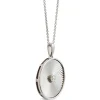 Ikuma Canadian Diamond Radiant Medallion Necklace in Sterling Silver