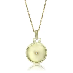 Ikuma Canadian Diamond Radiant Medallion Necklace 14K Sale