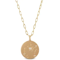 Ikuma Canadian Diamond Sagittarius Zodiac Necklace, 14K Yellow Gold Online