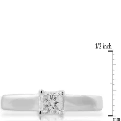 Ikuma Canadian Princess Cut Diamond Solitaire Ring 14K, 1/2 ct. Best