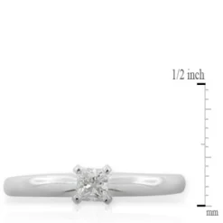 Ikuma Canadian Princess Cut Diamond Solitaire Ring 14K, 1/4 ct. Discount