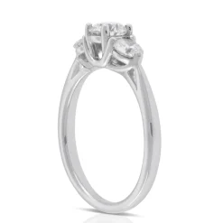 Ikuma Canadian 3-Stone Diamond Engagement Ring 14K New