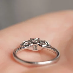 Ikuma Canadian 3-Stone Diamond Engagement Ring 14K New