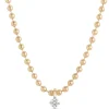 Ikuma Classic Round Diamond Pendant, 1/10 Carat Total Weight, 14K Yellow Gold Online