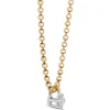 Ikuma Classic Round Diamond Pendant, ¼ Carat Total Weight, 14K Yellow Gold Online