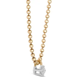 Ikuma Classic Round Diamond Pendant, ¼ Carat Total Weight, 14K Yellow Gold Online