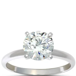 Ikuma Diamond Solitaire Engagement Ring 14K White Gold Discount