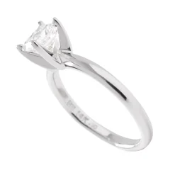Ikuma Princess Cut Solitaire Diamond Engagement Ring, 14K White Gold Discount