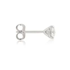 Ikuma Round Diamond Stud Earrings, ½ Carat Total Weight, in 14K White Gold Outlet