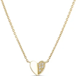 15-inch Baby Heart Necklace, 14K Yellow Gold Clearance