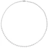 17-Inch Bezel Set Diamond Station Necklace, 14K White Gold Hot