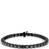 8.5-inch Black Diamond Bracelet, Black Rhodium Discount