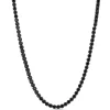 24-Inch Black Diamond Necklace, Rhodium Sterling Silver Outlet