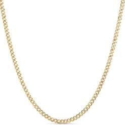 24-Inch Cuban Link Chain, 14K Yellow Gold Clearance
