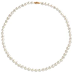 18-Inch Cultured Akoya Pearl Strand, 14K Yellow Gold Best