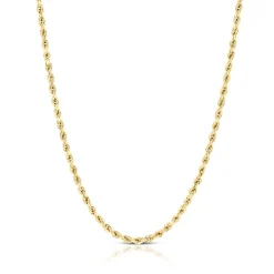 Toscano 24-Inch Diamond Cut Rope Necklace, 14K Yellow Gold Online
